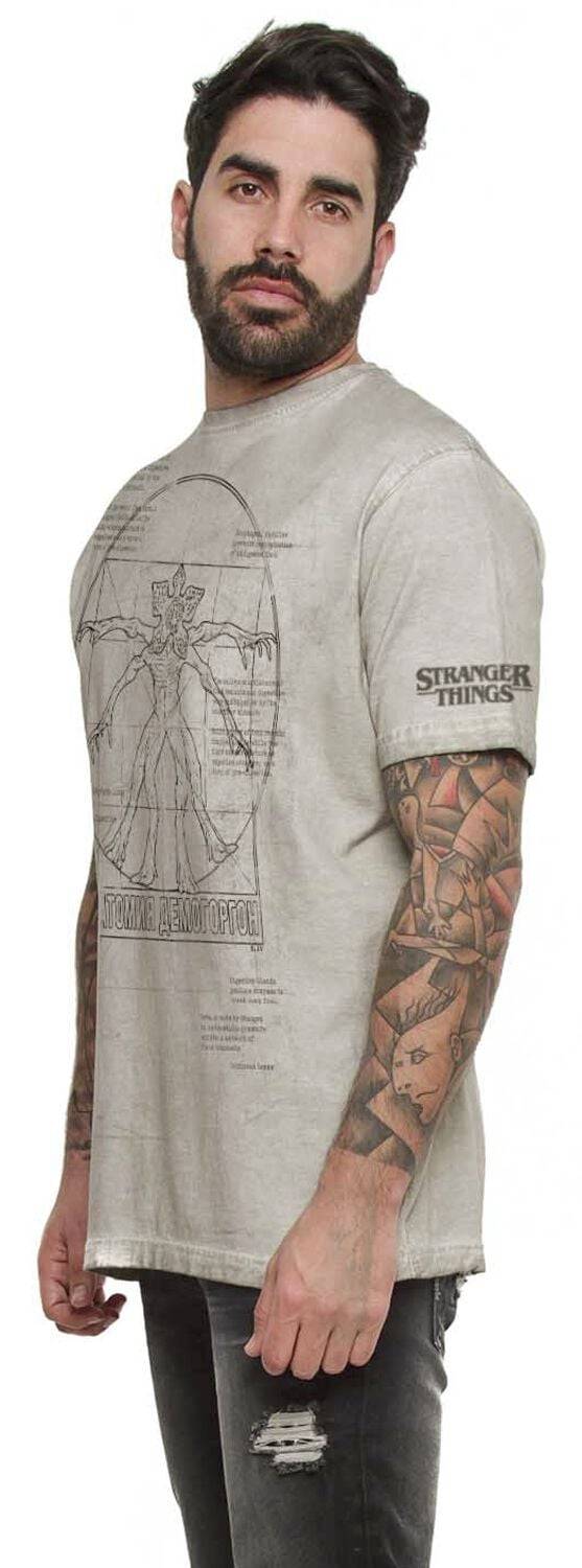 EMP "Anatomy Of A Demogorgon" T-Shirt Grau Von Stranger Things