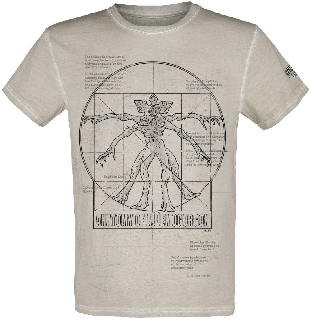EMP "Anatomy Of A Demogorgon" T-Shirt grau von Stranger Things