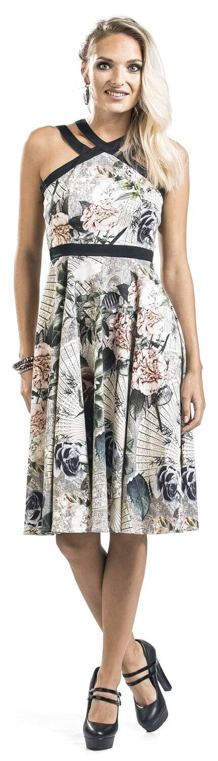 EMP "Ancient Roses" Mittellanges Kleid Multicolor Von H&R London