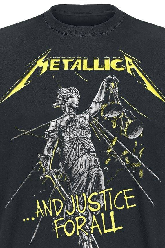 EMP " And Justice For All - Tracklist" T-Shirt Schwarz Von Metallica