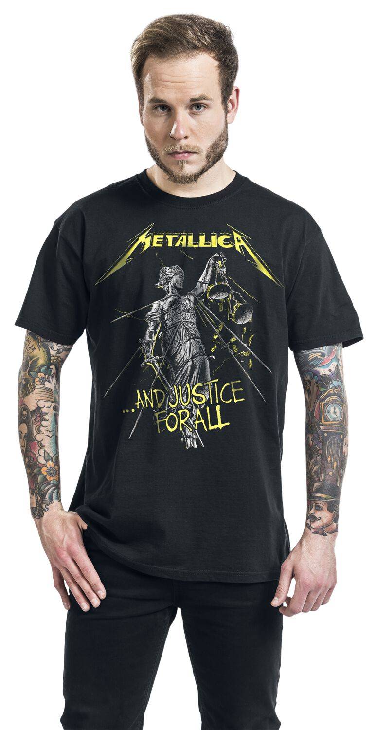 EMP " And Justice For All - Tracklist" T-Shirt Schwarz Von Metallica