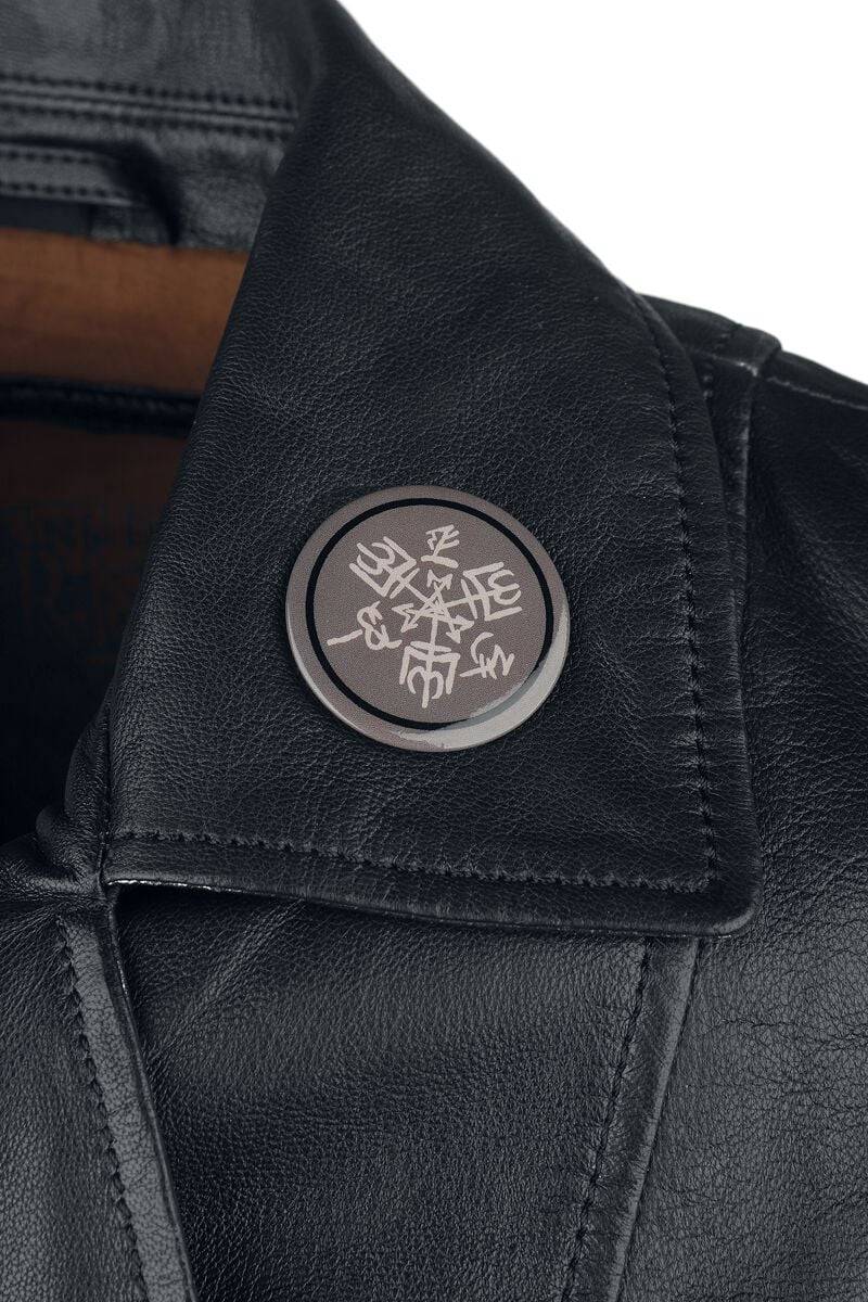 EMP "Anti Possession" Lederjacke Schwarz Von Supernatural
