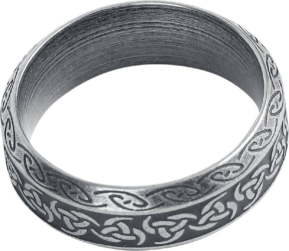 EMP "Antique Celtic" Ring Schwarz/silberfarben Von EtNox