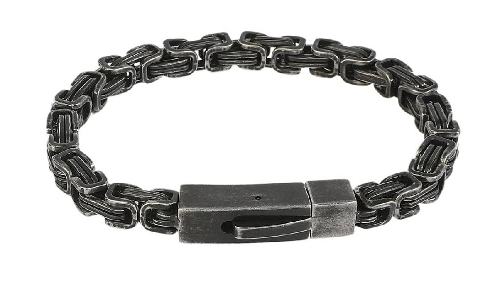 EMP "Antique Square" Armkette Gun Metal Von EtNox Hard And Heavy