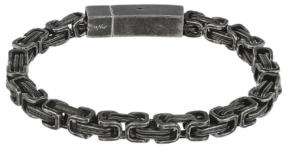 EMP "Antique Square" Armkette gun metal von etNox hard and heavy