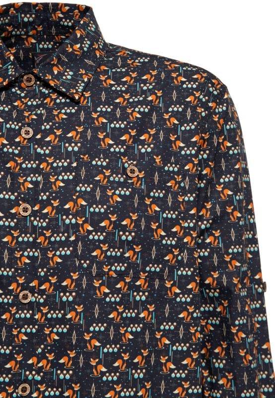 EMP "AOP Vintage Suit Shirts Foxy" Langarmhemd Schwarz Von King Kerosin
