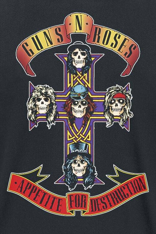 EMP "Appetite For Destruction - Cover" T-Shirt Schwarz Von Guns N' Roses