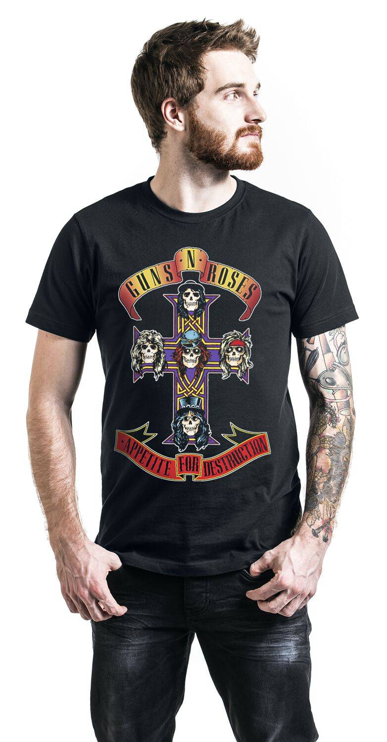 EMP "Appetite For Destruction - Cover" T-Shirt Schwarz Von Guns N' Roses