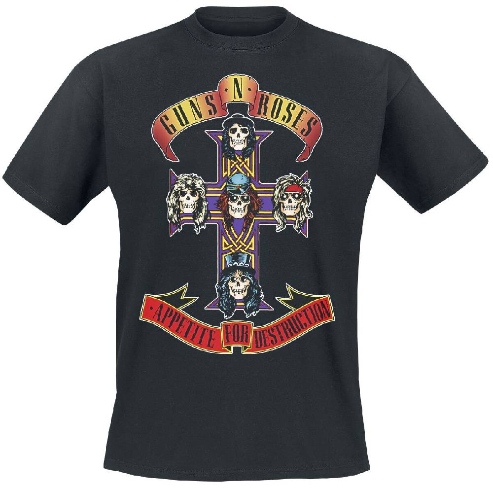EMP "Appetite For Destruction - Cover" T-Shirt schwarz von Guns N' Roses