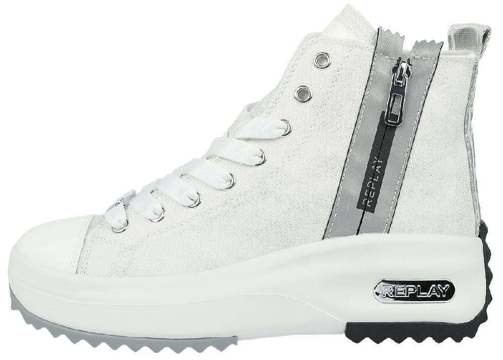 EMP "AQUA 2 ZIP" Sneaker High Weiß Von Replay Footwear