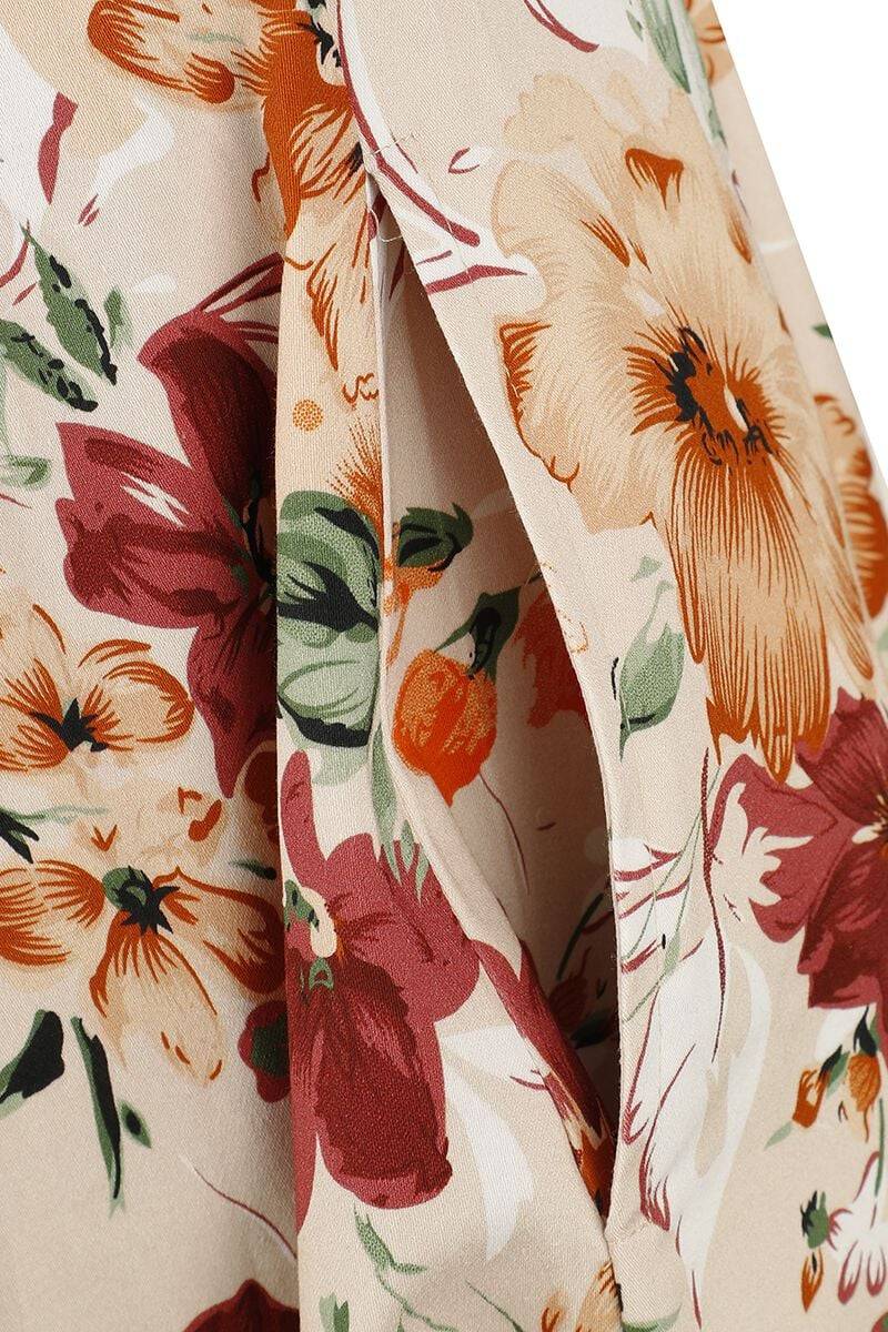 EMP "Ariana Floral Swing Dress" Mittellanges Kleid Multicolor Von H&R London