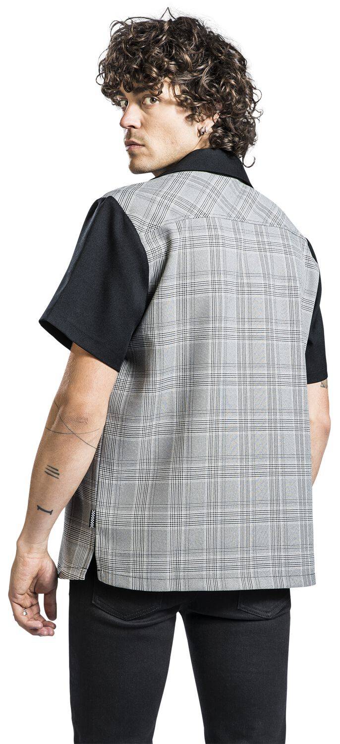 EMP "Arlo Shirt" Kurzarmhemd Schwarz/weiß Von Chet Rock