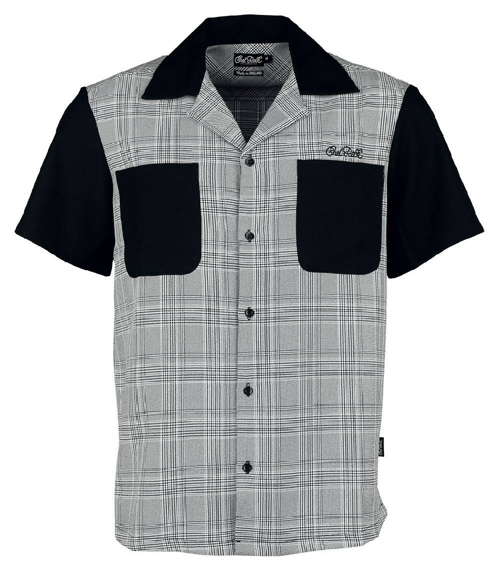 EMP "Arlo Shirt" Kurzarmhemd schwarz/weiß von Chet Rock