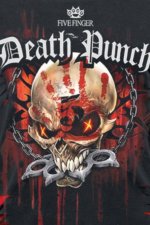 EMP "Assassin" T-Shirt Schwarz/rot Von Five Finger Death Punch