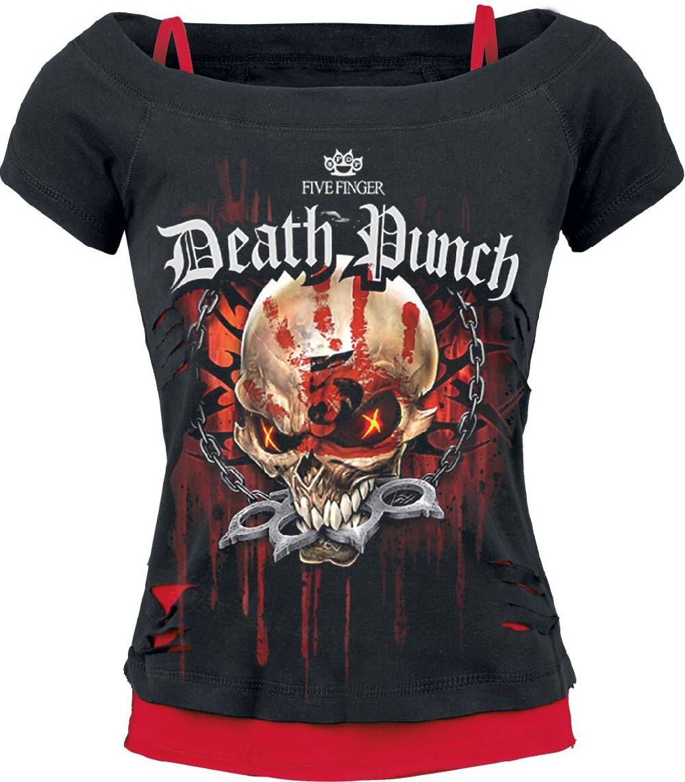 EMP "Assassin" T-Shirt schwarz/rot von Five Finger Death Punch