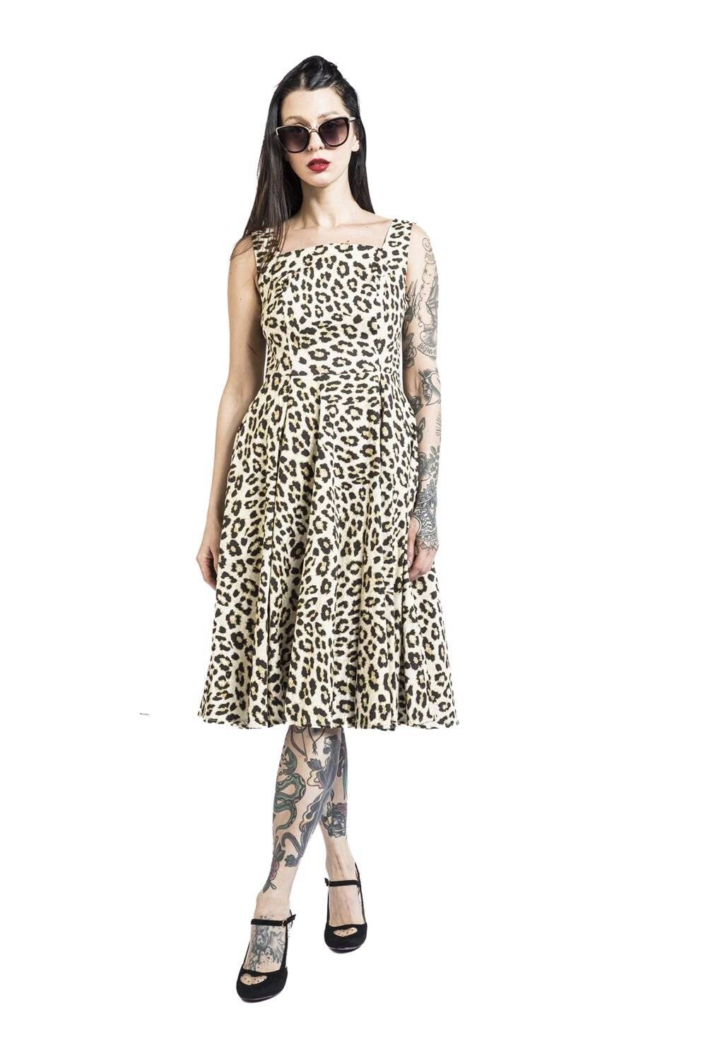 EMP "Aubrey Swing Dress" Mittellanges Kleid Braun Von H&R London