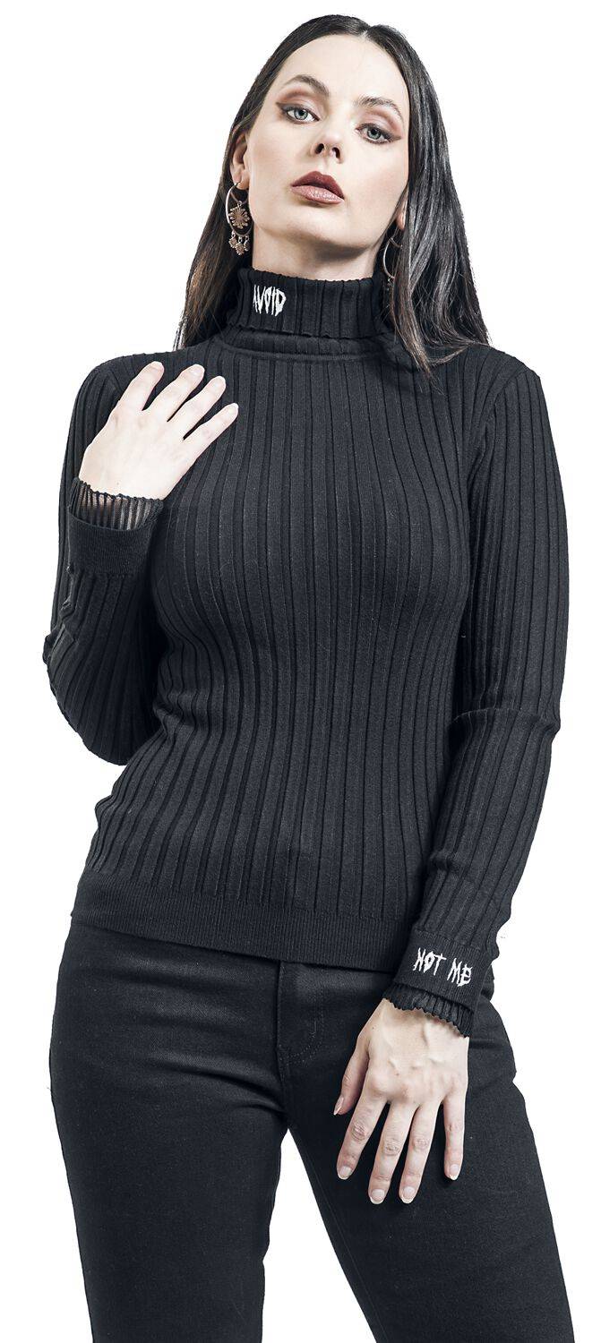 EMP "Avoid Turtle Neck Sweater" Sweatshirt Schwarz Von Jawbreaker