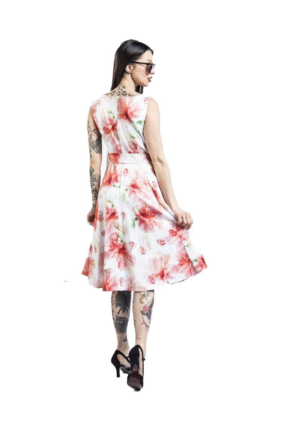 EMP "Ayla Floral Swing Dress" Mittellanges Kleid Multicolor Von H&R London