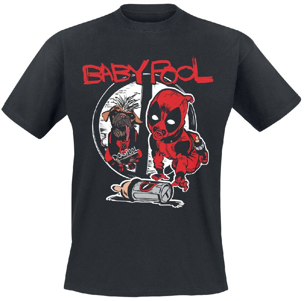 EMP "Babypool - I Need A Drink" T-Shirt schwarz von Deadpool