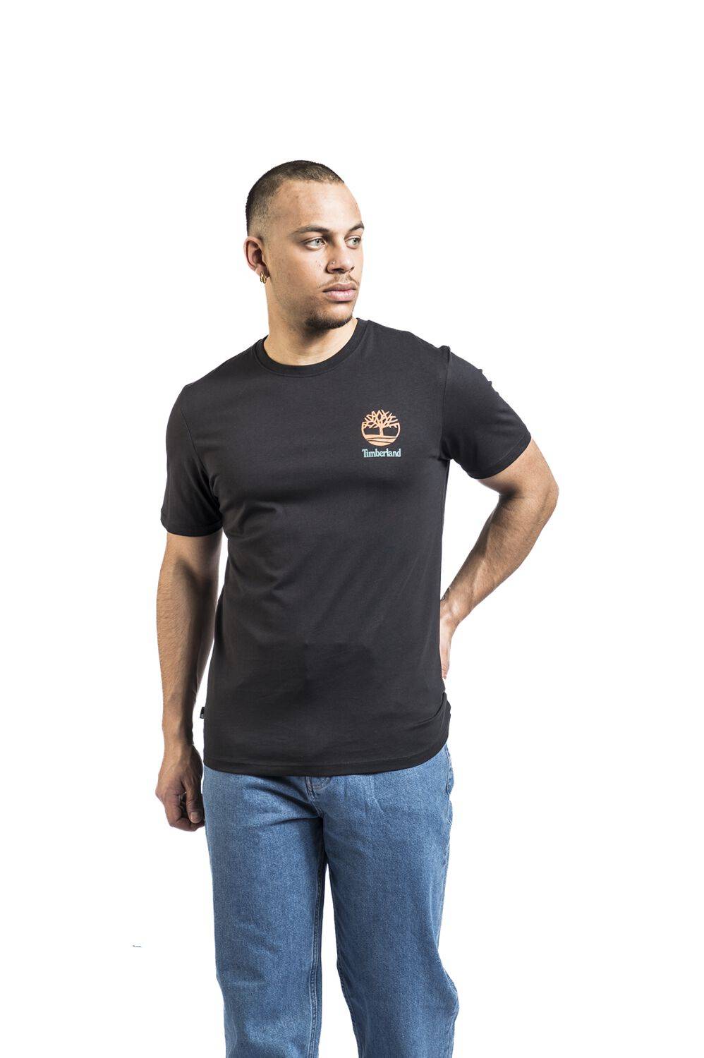 EMP "Back Graphic Short Sleeve Tee" T-Shirt Schwarz Von Timberland
