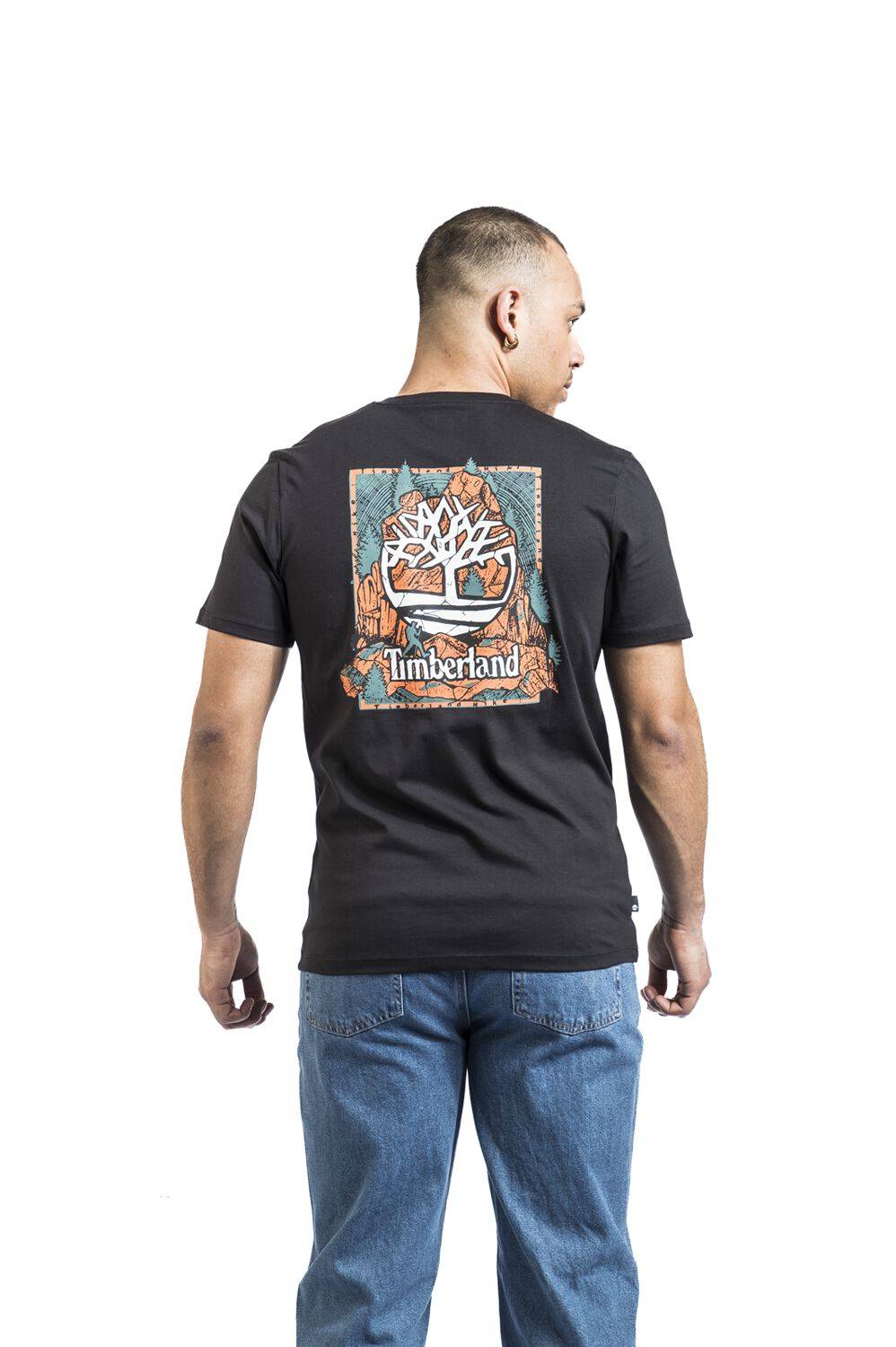 EMP "Back Graphic Short Sleeve Tee" T-Shirt Schwarz Von Timberland