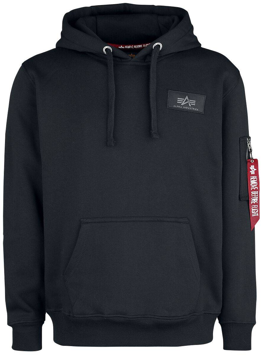 EMP "Back Print Hoody" Kapuzenpullover schwarz von Alpha Industries