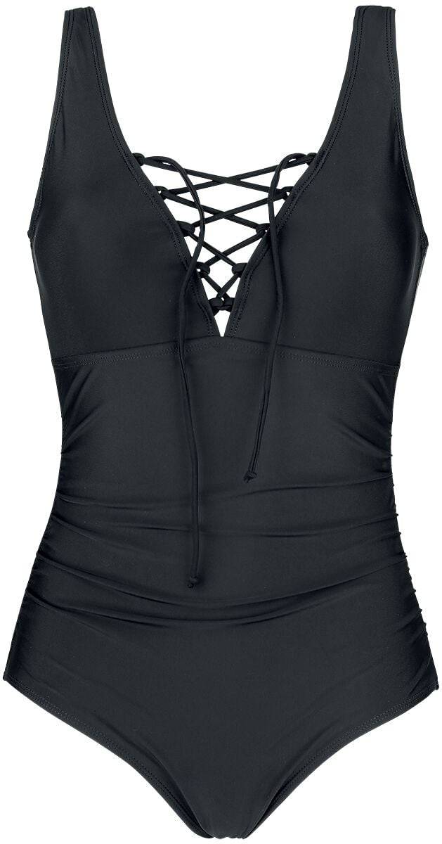 EMP "Badeanzug mit Schnürung" Badeanzug schwarz von Black Premium by EMP