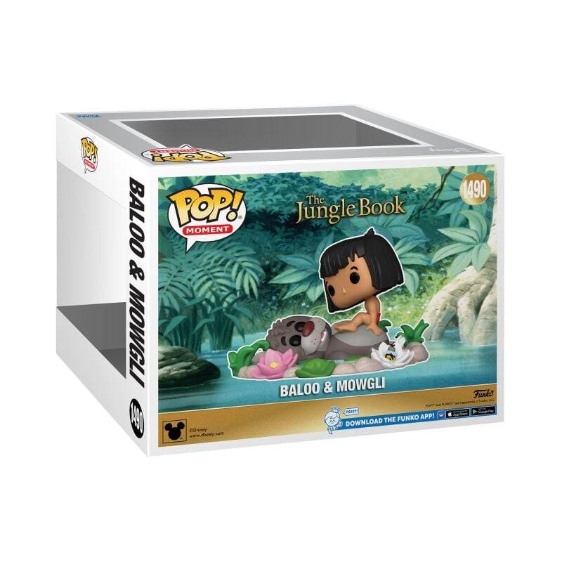 EMP "Baloo & Mowgli (Pop! Moment) Vinyl Figur 1490" Funko Pop! Multicolor Von Das Dschungelbuch