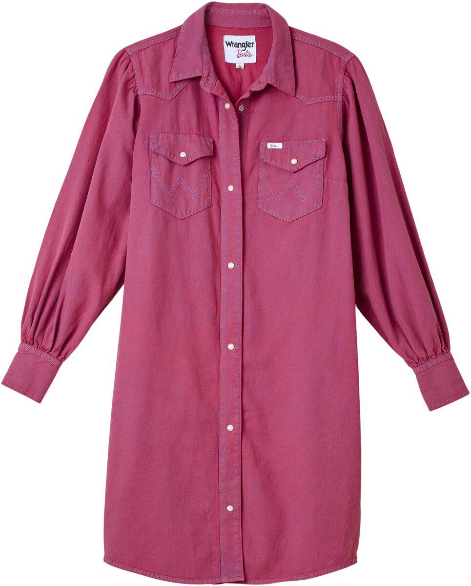 EMP "Barbie Shirt Dress" Kurzes Kleid pink von Wrangler