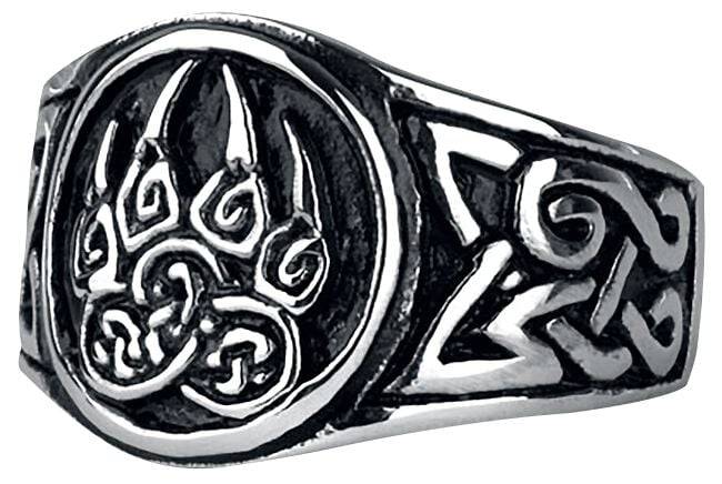 EMP "Bärentatze" Ring silberfarben von etNox hard and heavy