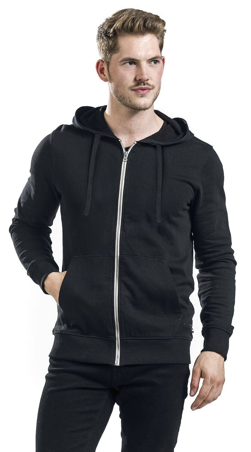 EMP "Basic Sweat Cardigan" Kapuzenjacke Schwarz Von Produkt