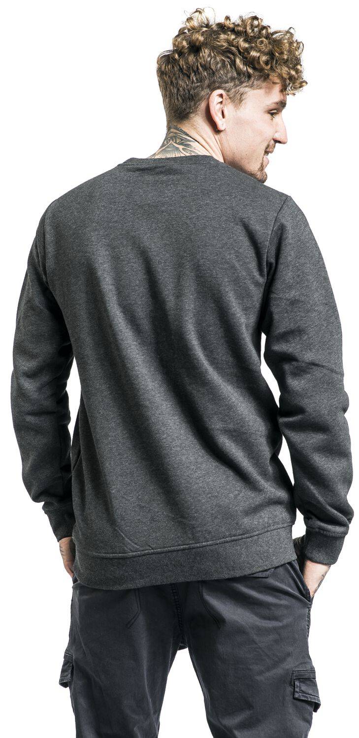 EMP "Basic Terry Crew" Sweatshirt Dunkelgrau Meliert Von Urban Classics