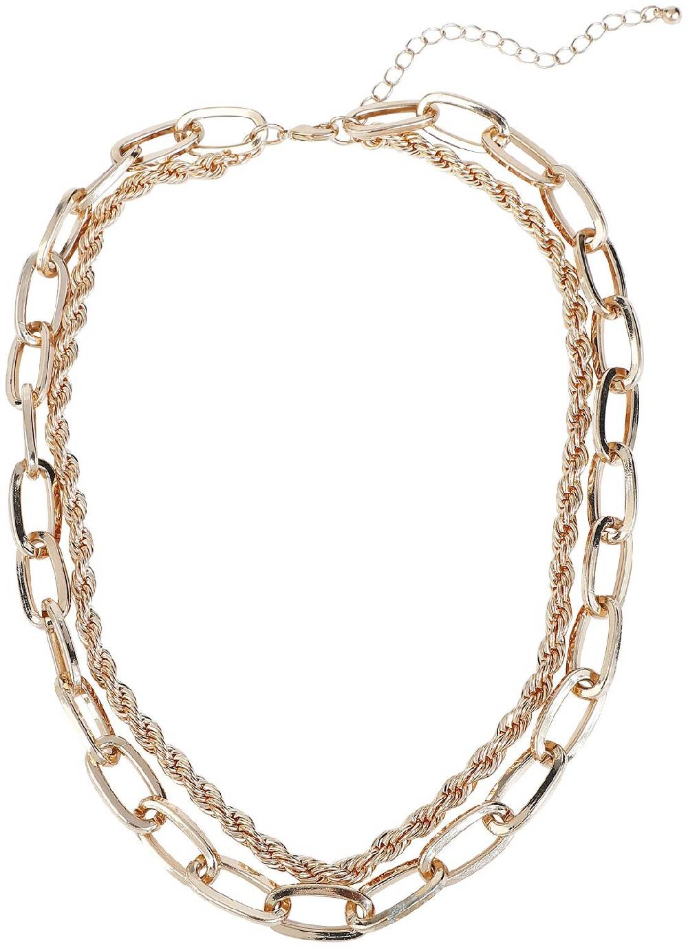 EMP "Basic Twisted Chains" Halskette goldfarben von Black Premium by EMP