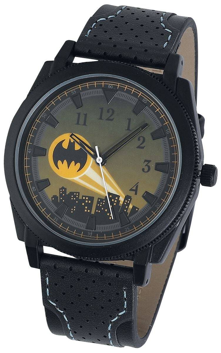 EMP "Bat-Signal" Armbanduhren schwarz/gelb von Batman