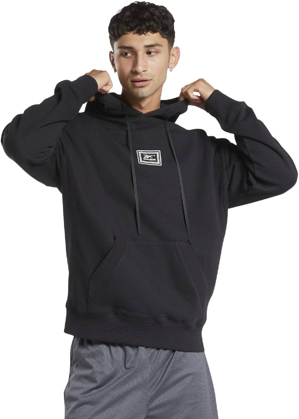 EMP "BB BBALL HW FLEECE HOOD" Kapuzenpullover Schwarz Von Reebok