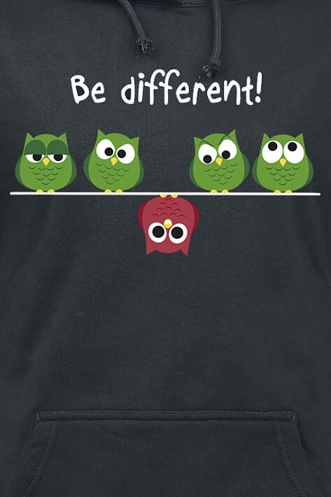 EMP "Be Different!" Kapuzenpullover Schwarz Von Be Different!