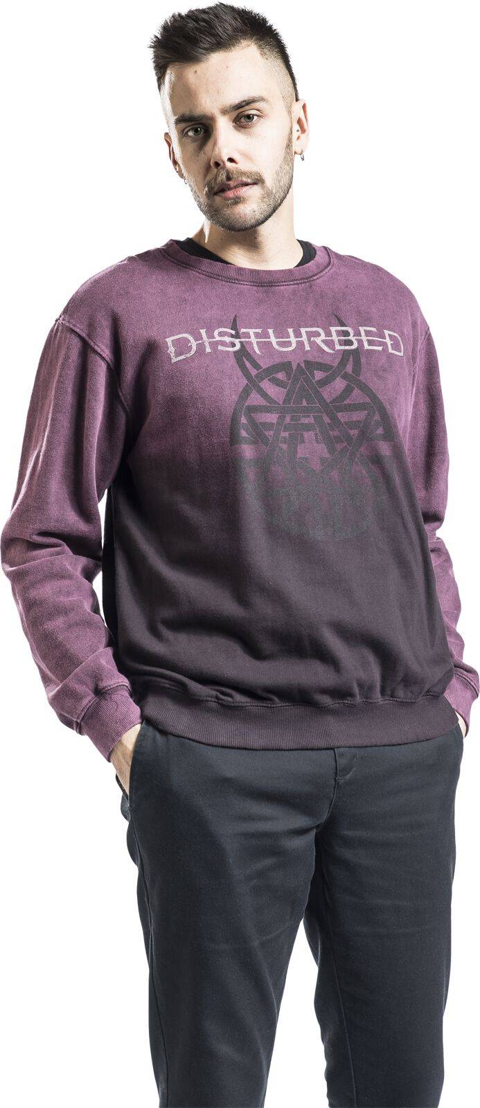 EMP "Believe Symbol" Sweatshirt Dunkelrot Von Disturbed