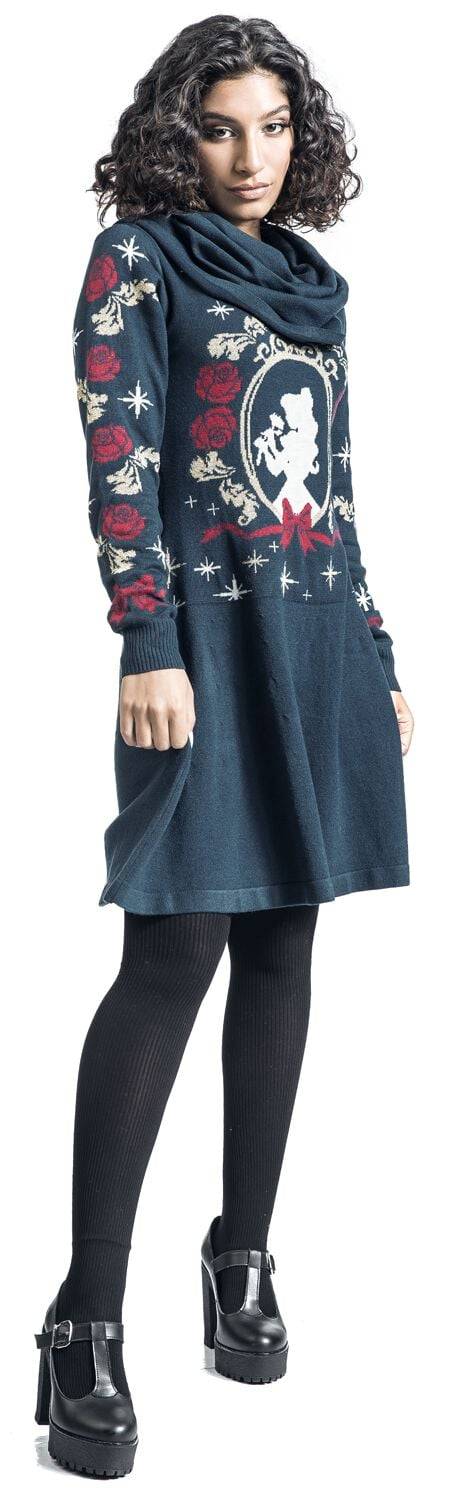 EMP "Belle" Mittellanges Kleid Multicolor Von Die Schöne Und Das Biest