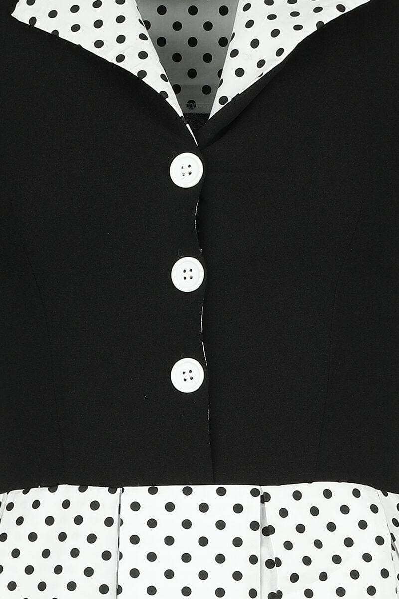 EMP "Belsira" Mittellanges Kleid Schwarz/weiß Von Belsira
