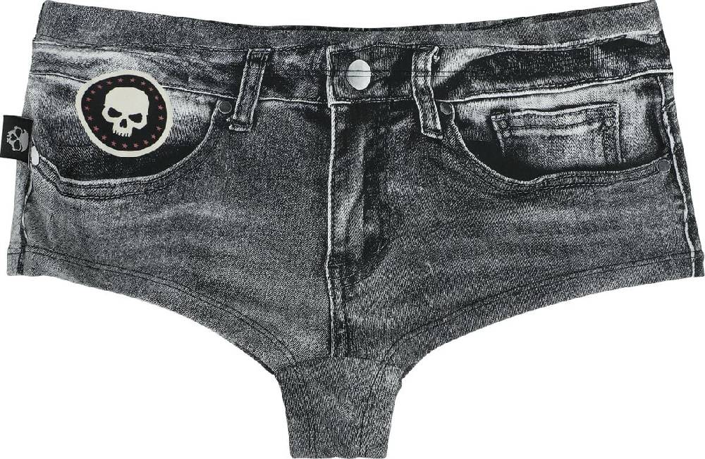 EMP Bikini-Unterteil dunkelgrau von Rock Rebel by EMP