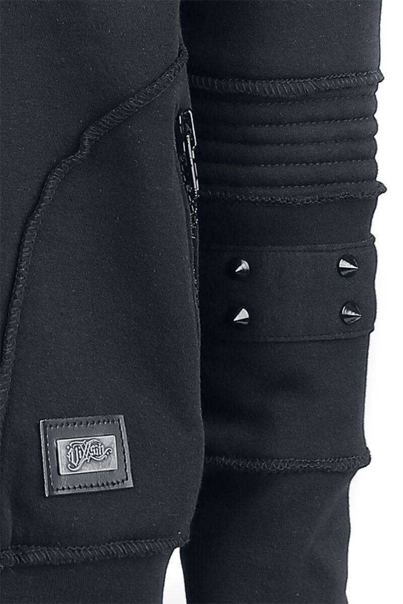 EMP "Black Chrome Hood" Kapuzenjacke Schwarz Von Vixxsin