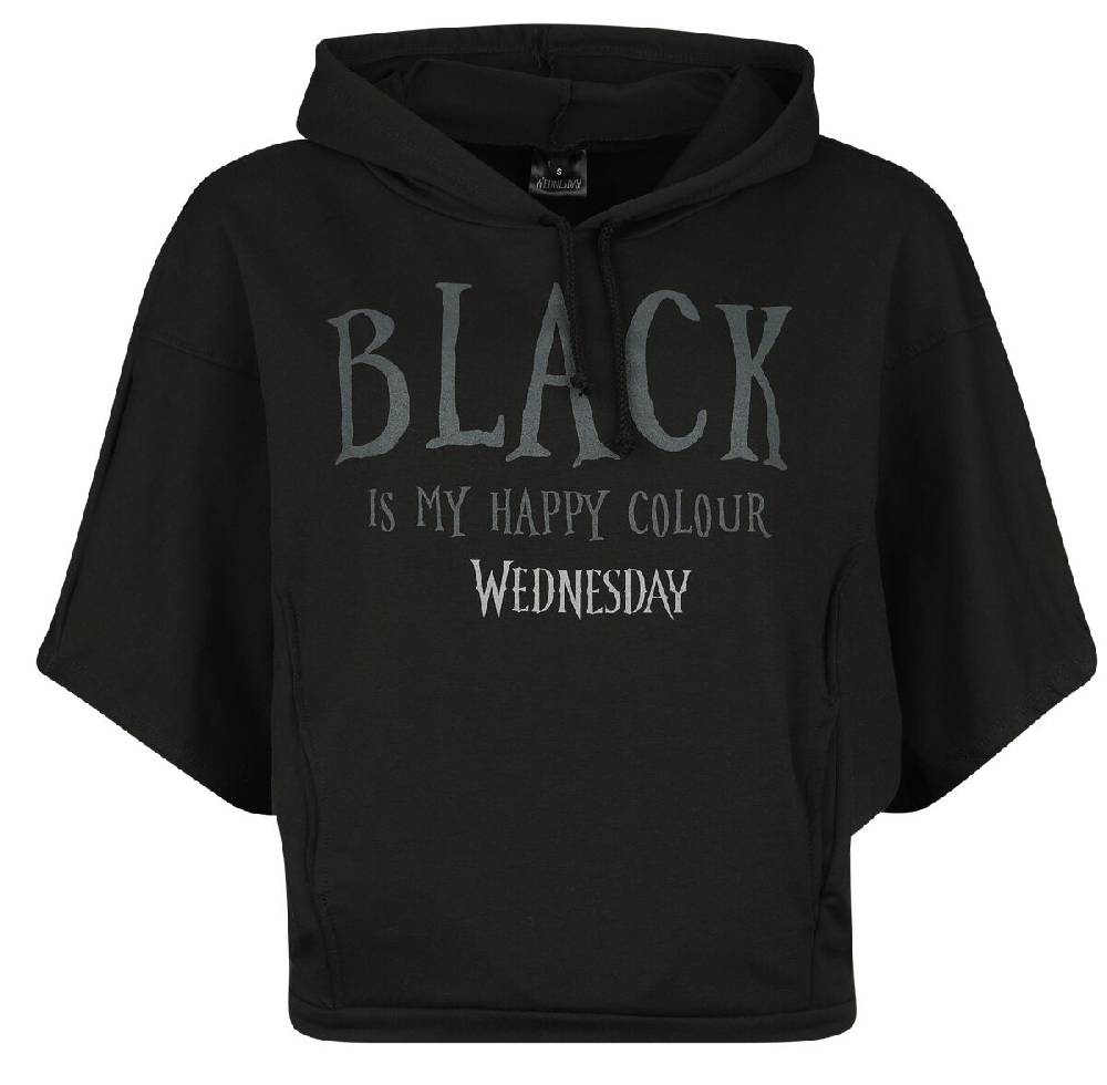 EMP "Black Is My Happy Colour" Kapuzenpullover schwarz von Wednesday