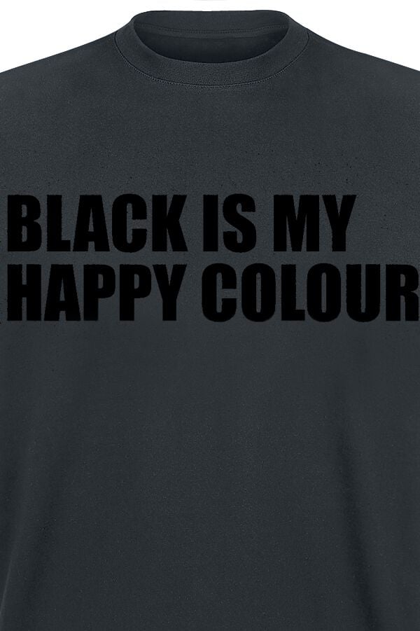 EMP "Black Is My Happy Colour" T-Shirt Schwarz Von Sprüche