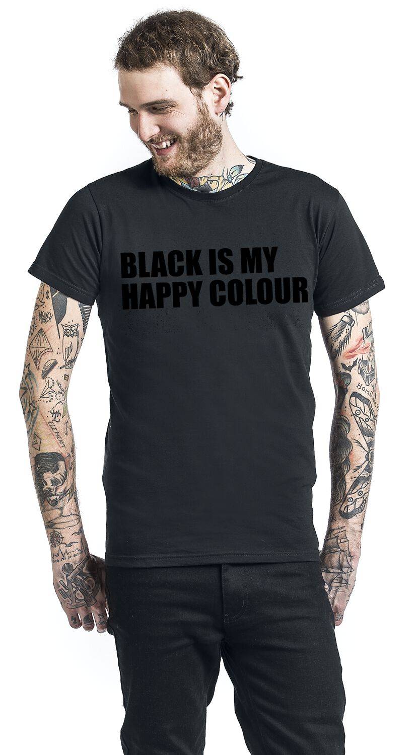 EMP "Black Is My Happy Colour" T-Shirt Schwarz Von Sprüche