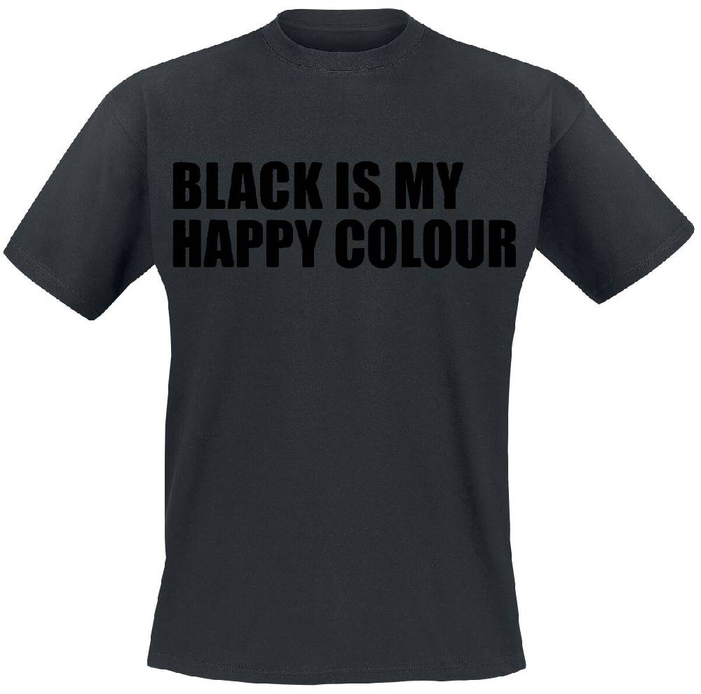 EMP "Black Is My Happy Colour" T-Shirt schwarz von Sprüche