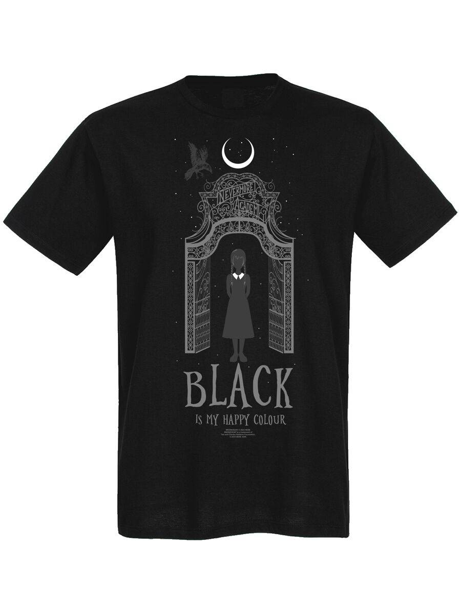 EMP "Black Is My Happy Colour" T-Shirt schwarz von Wednesday