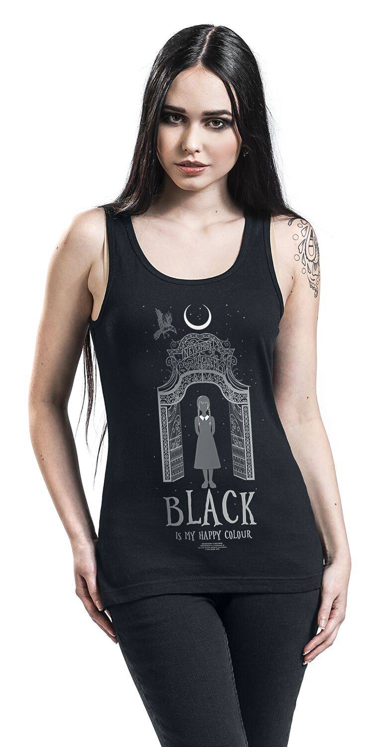 EMP "Black Is My Happy Colour" Top Schwarz Von Wednesday