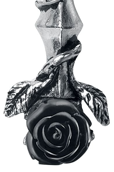 EMP "Black Rosifix" Halskette Silberfarben Von Alchemy Gothic