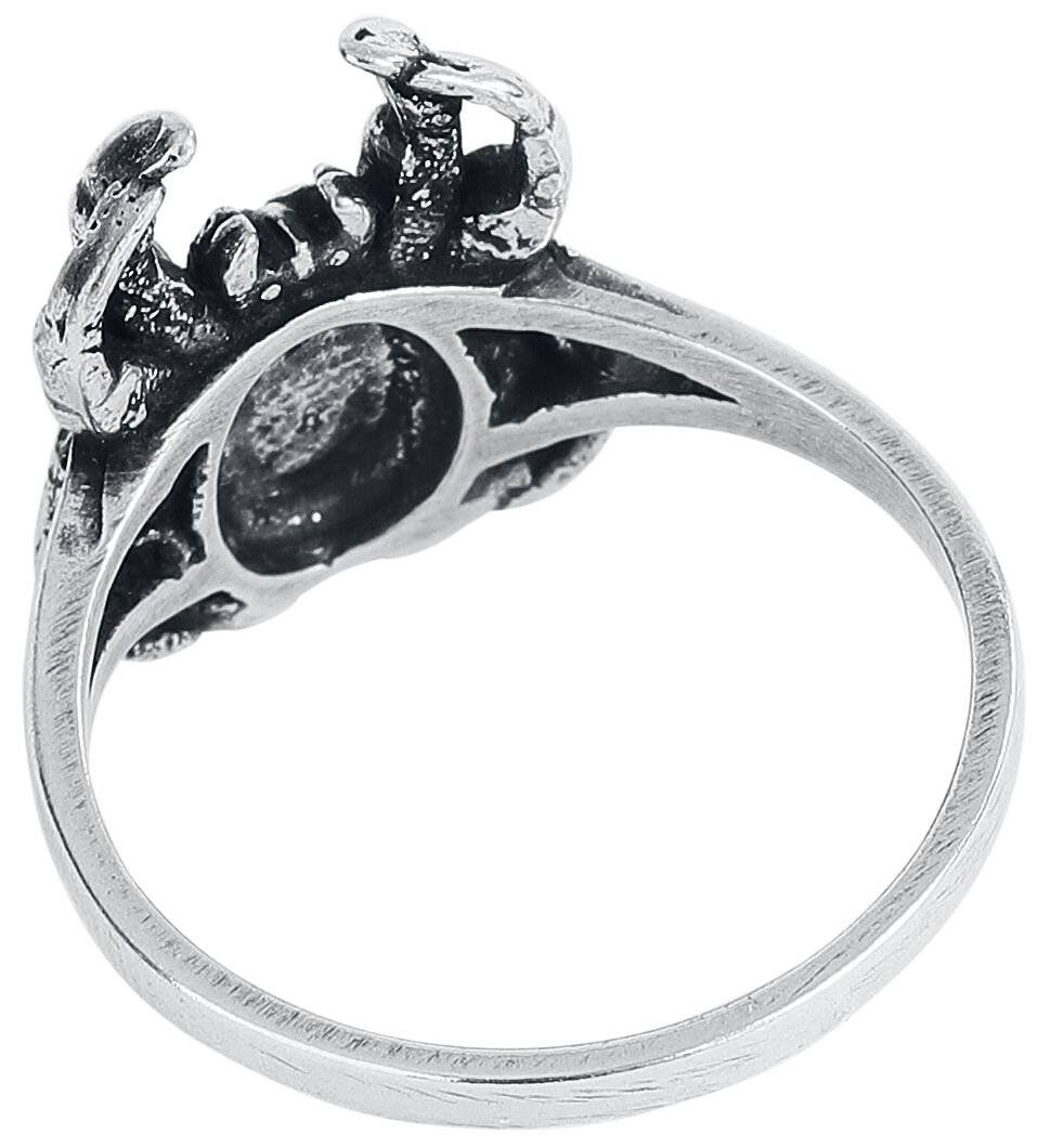 EMP "Black Spider" Ring Schwarz/silberfarben Von EtNox