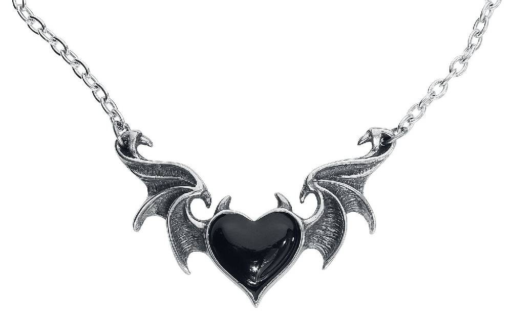 EMP "BlackSoul" Halskette schwarz/silberfarben von Alchemy Gothic